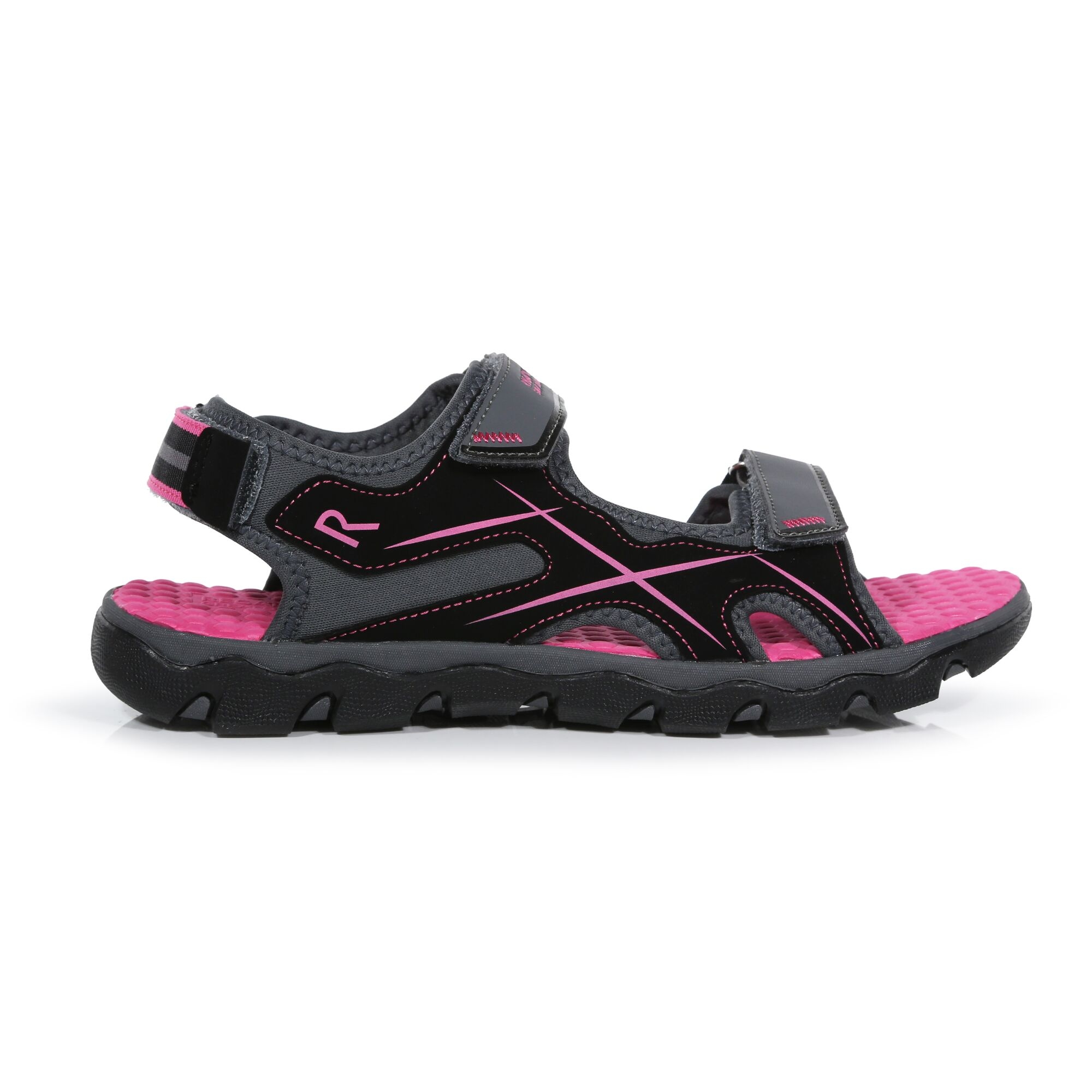 Regatta Kids Kota Drift Lightweight Walking Sandals Granite Cabaret, Size: UK Infant 9