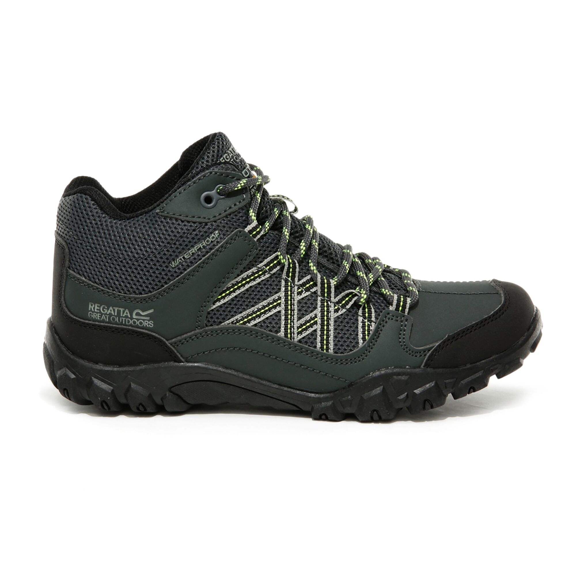 Regatta Dziecięce Buty Trekkingowe Edgepoint Mid Szaro-żółty
