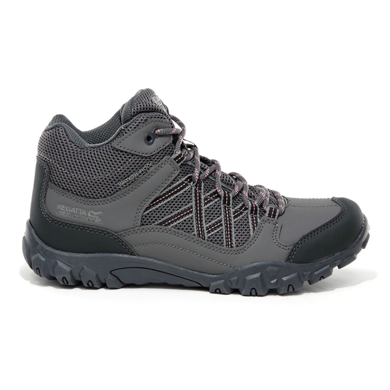 Chaussures de marche Junior imperméables Edgepoint Mid Gris