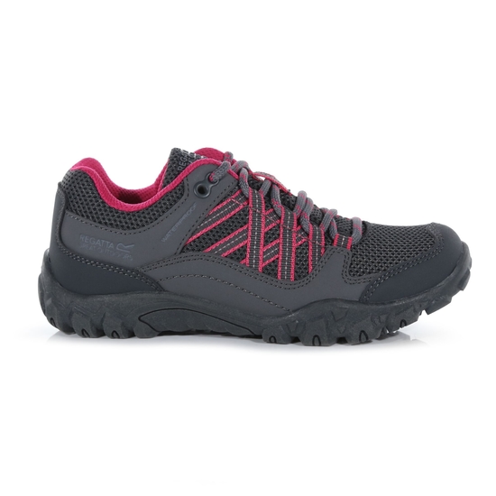 Kids' Edgepoint Waterproof Low Walking Shoes Steel Pink Fusion