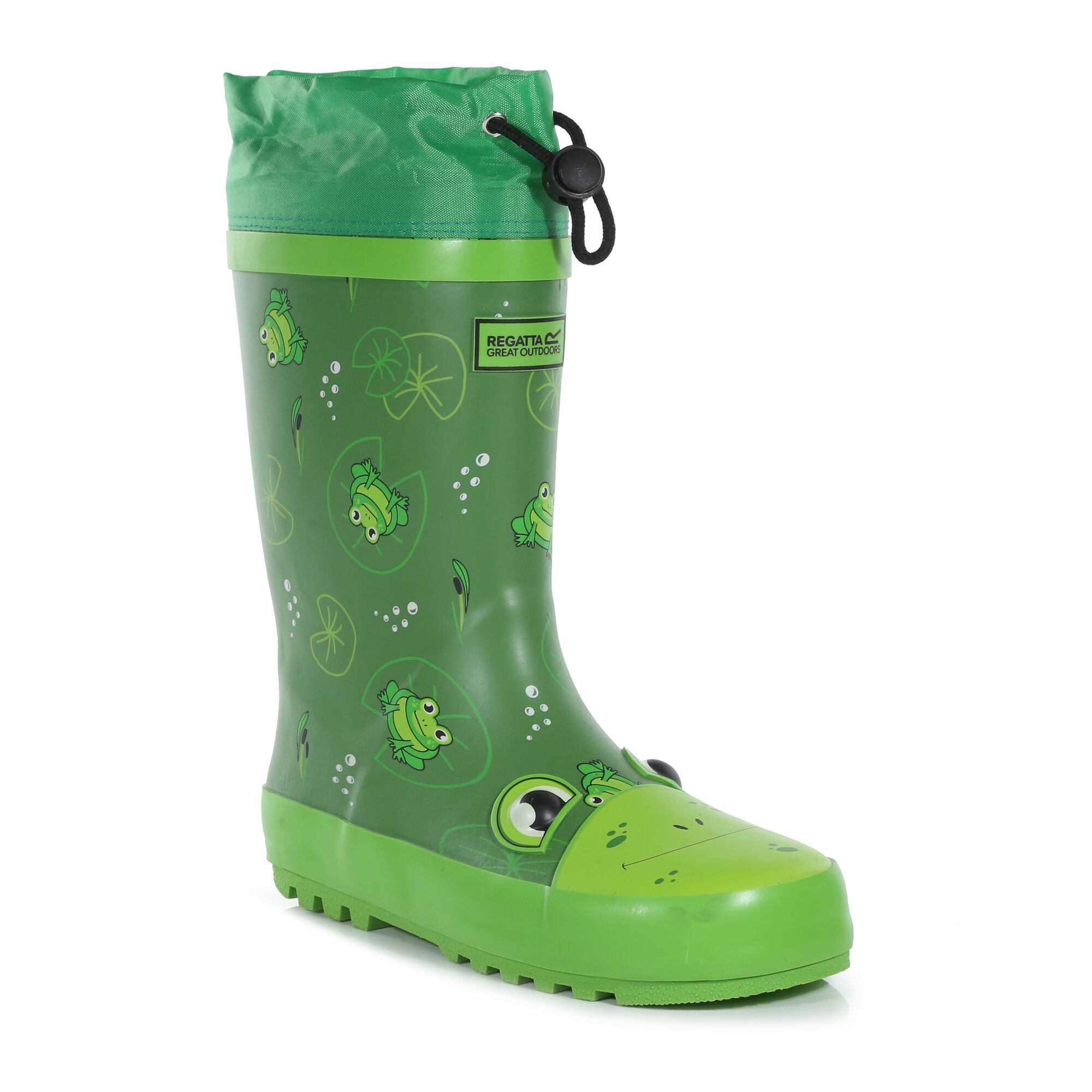 Regatta Kids Mudplay Animal Wellies Green C12 - Image 2