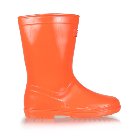 Kids' Wenlock Wellies Fiery Coral 