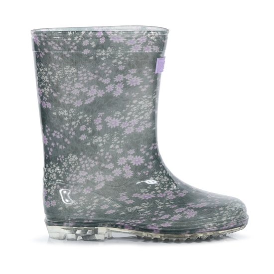 Kids' Wenlock Wellies Balsam Green Ditsy Floral