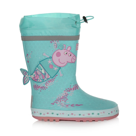 Peppa Pig Puddle Wellies Aruba Blue Mermaid