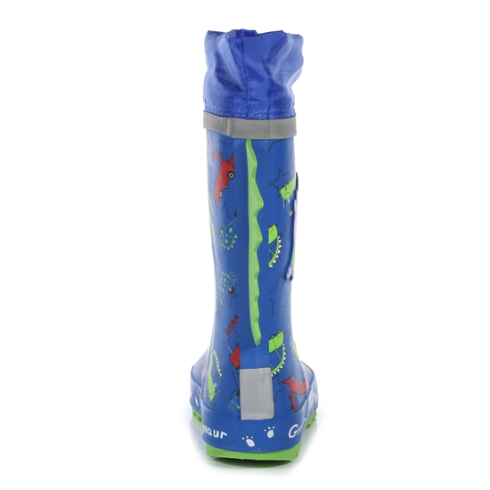 Peppa Pig Puddle Wellies Imperial Blue Dino