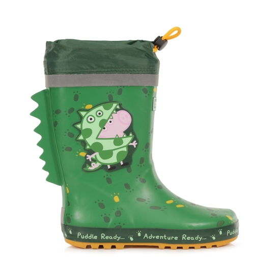 Peppa Pig Puddle Wellies Dino Green