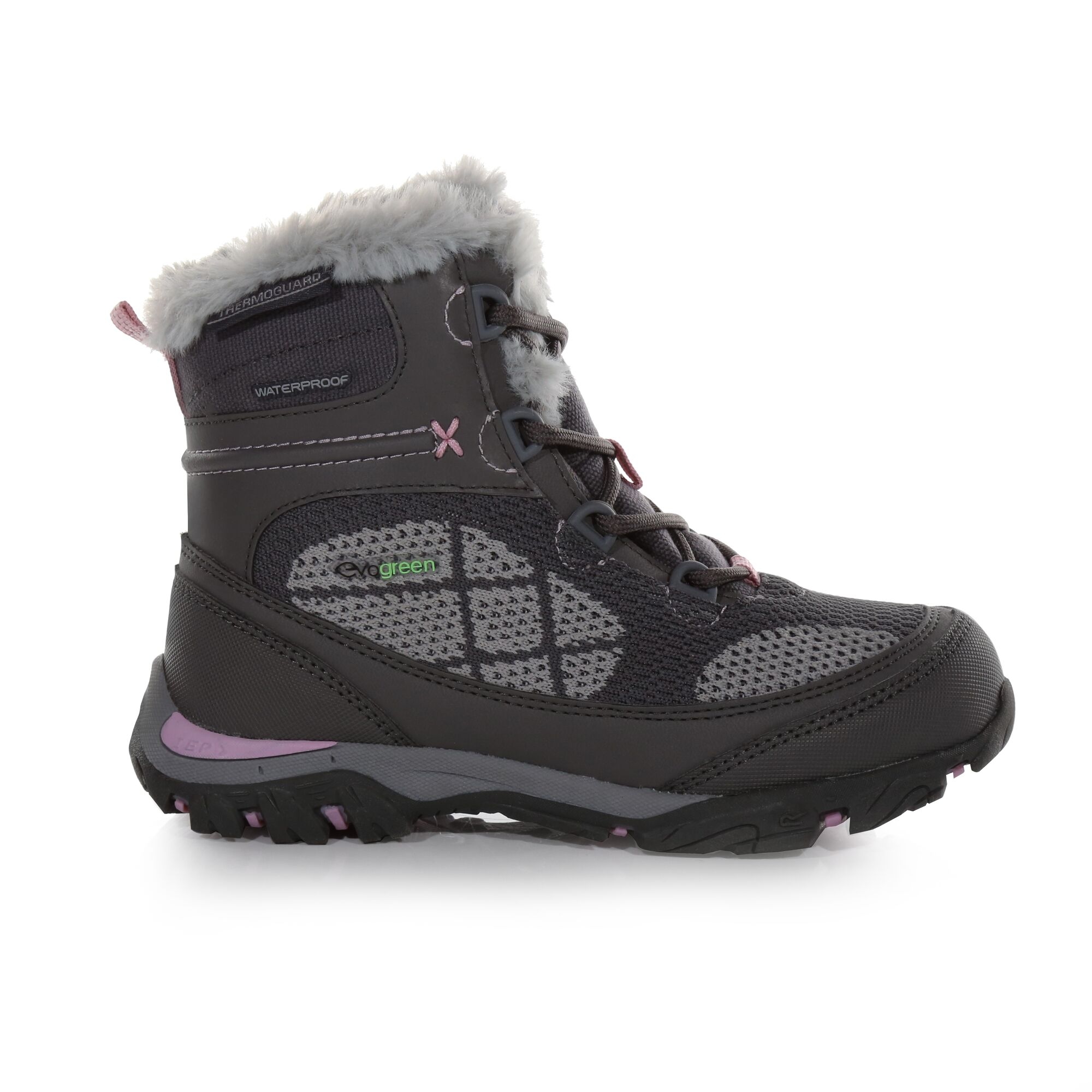 Regatta Buty dziecięce trekkingowe Hawthorn Evo Szary