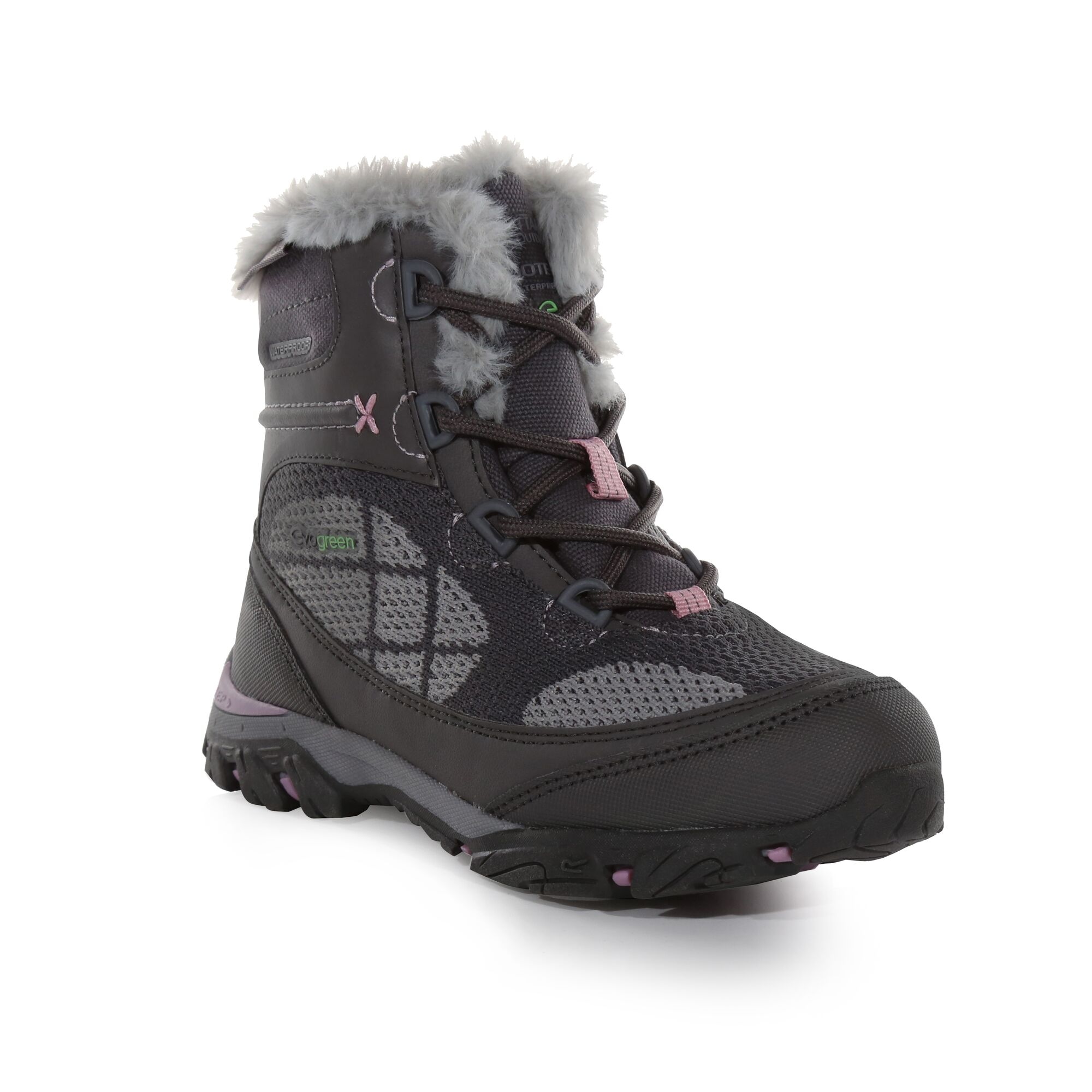 Regatta   Buty dziecięce trekkingowe Hawthorn Evo Szary