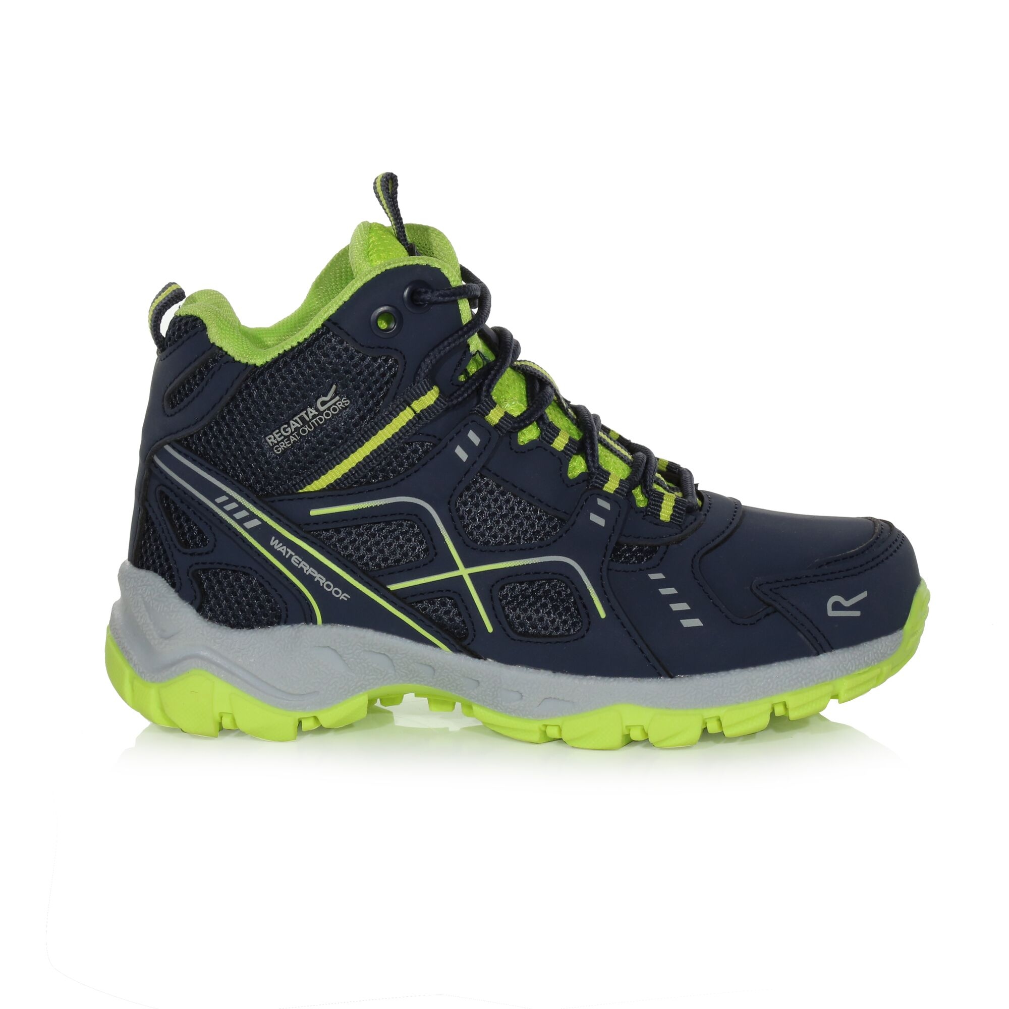Regatta Buty trekkingowe dziecięce z membraną Vendeavour ES Granatowo-żółty