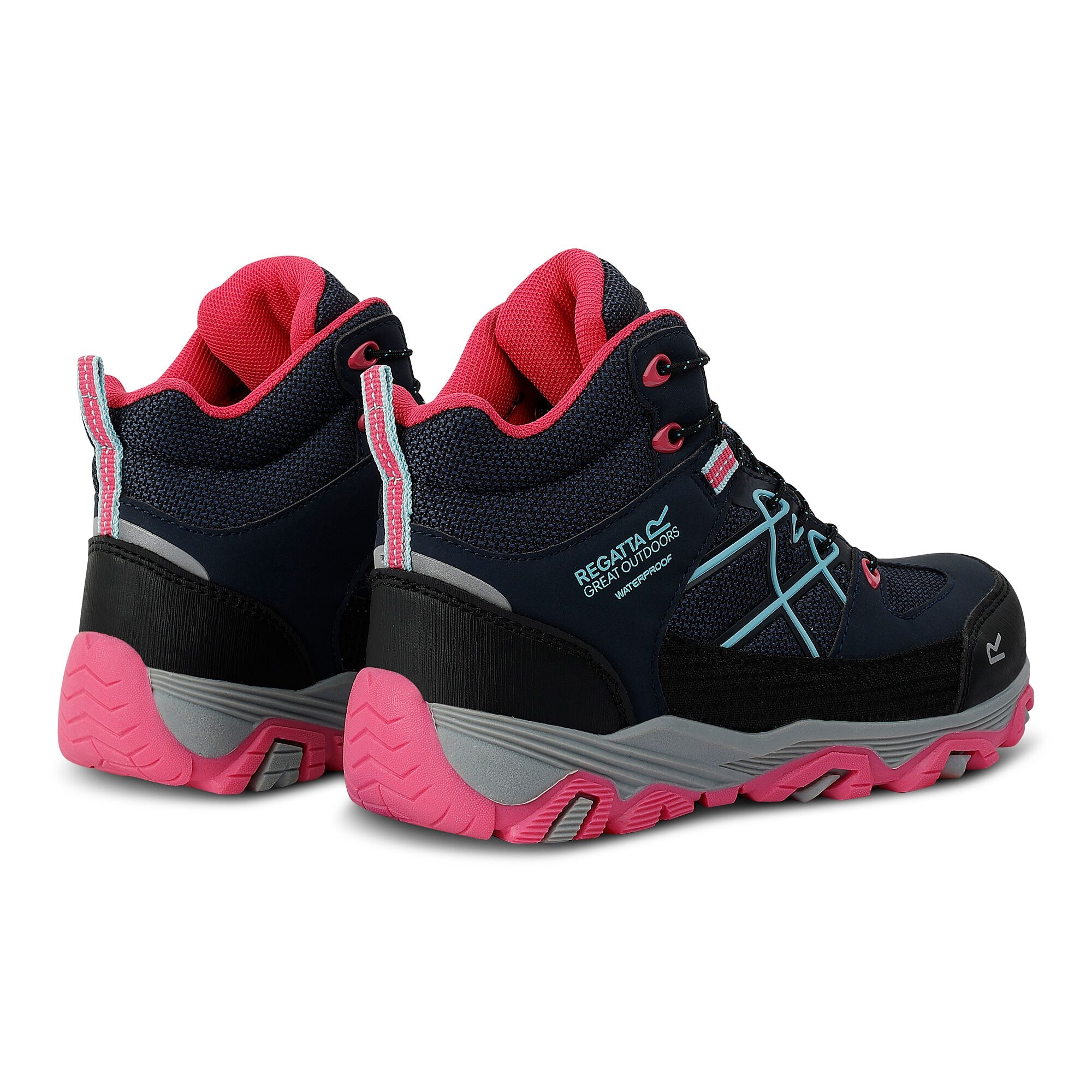 Regatta   Buty dziecięce trekkingowe z membraną Samaris III Niebieski