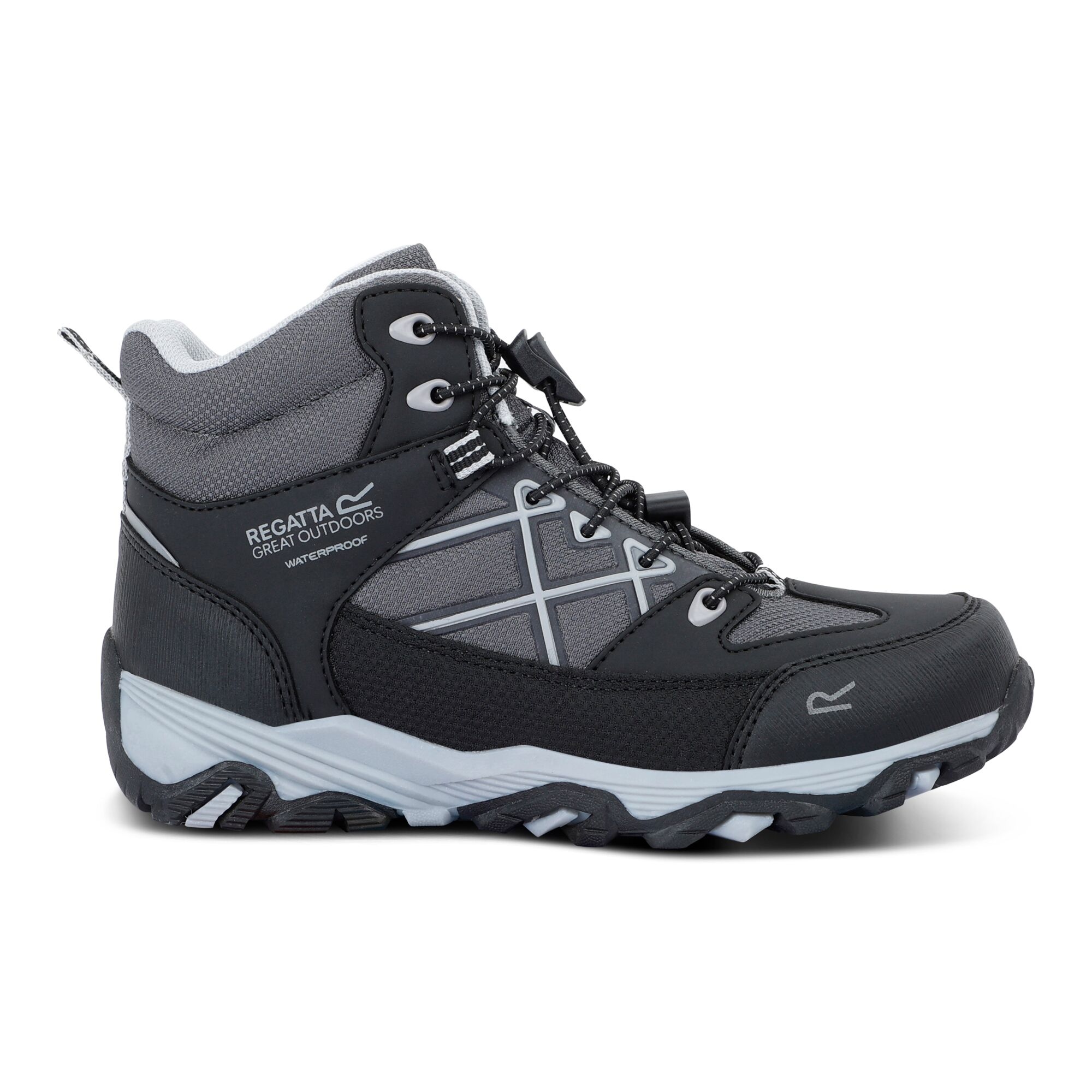 Regatta   Buty dziecięce trekkingowe z membraną Samaris III Czarny