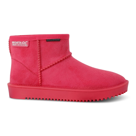 Kids' Risely Waterproof Fur Lined Boots Pink Potion