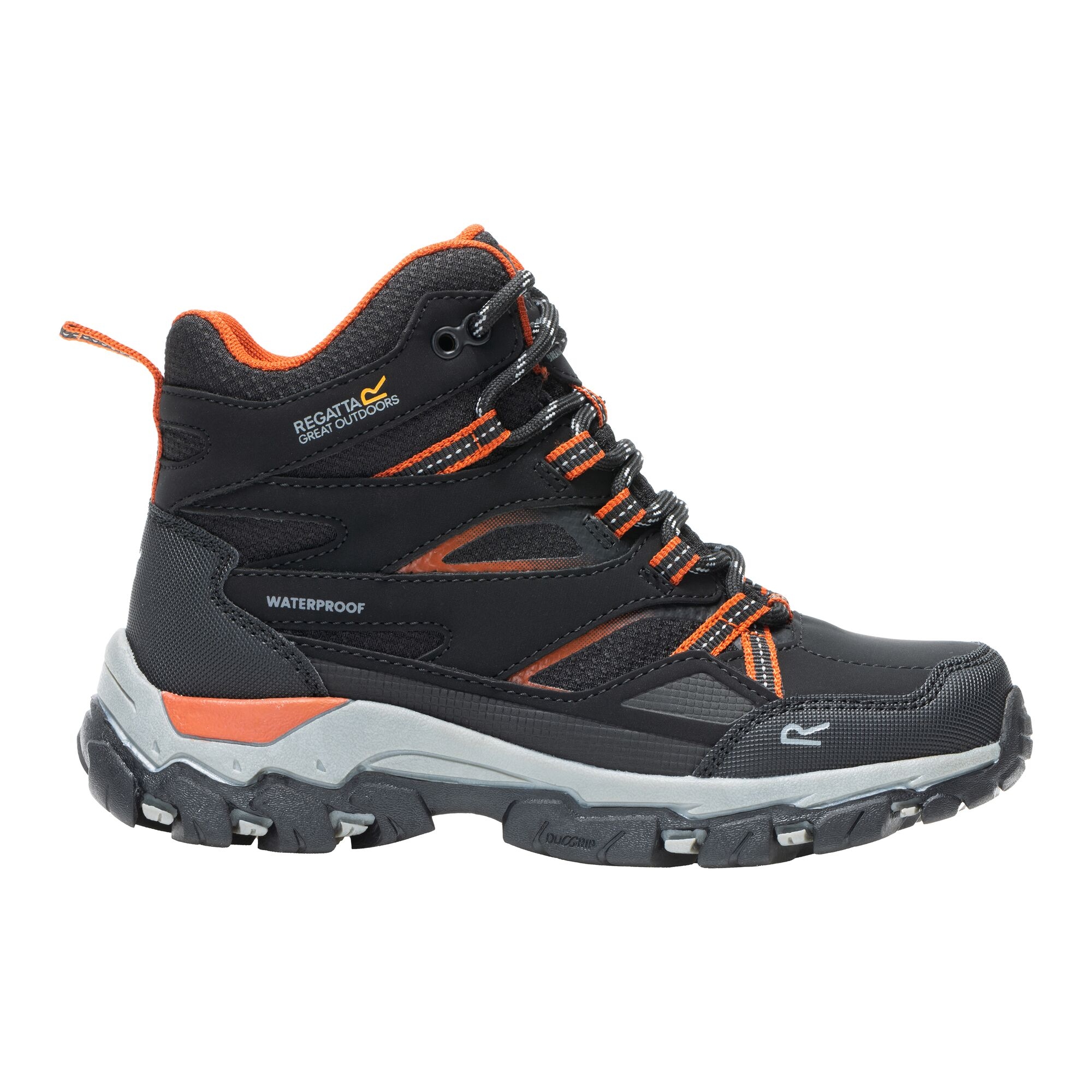 Regatta Buty dziecięce trekkingowe z membraną Holcombe III Czarny