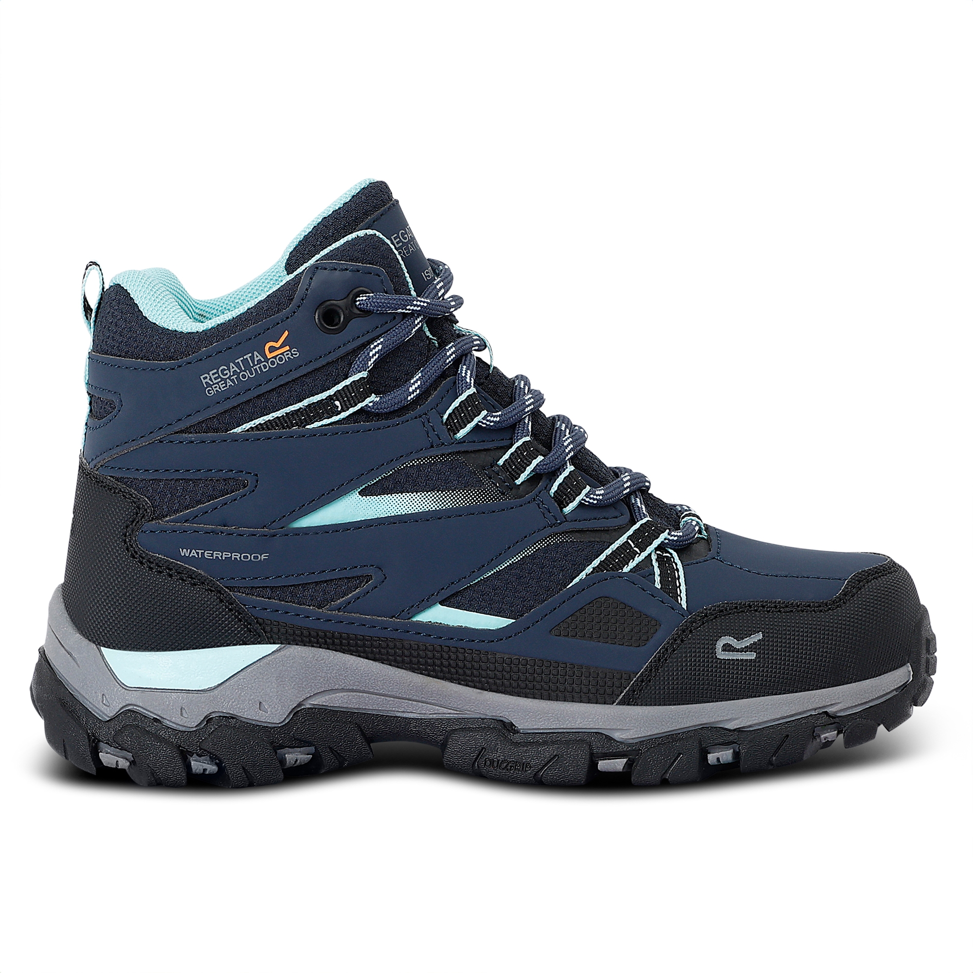 Regatta Kids’ Holcombe Iii Walking Boots - Blue UK Infant Size 11