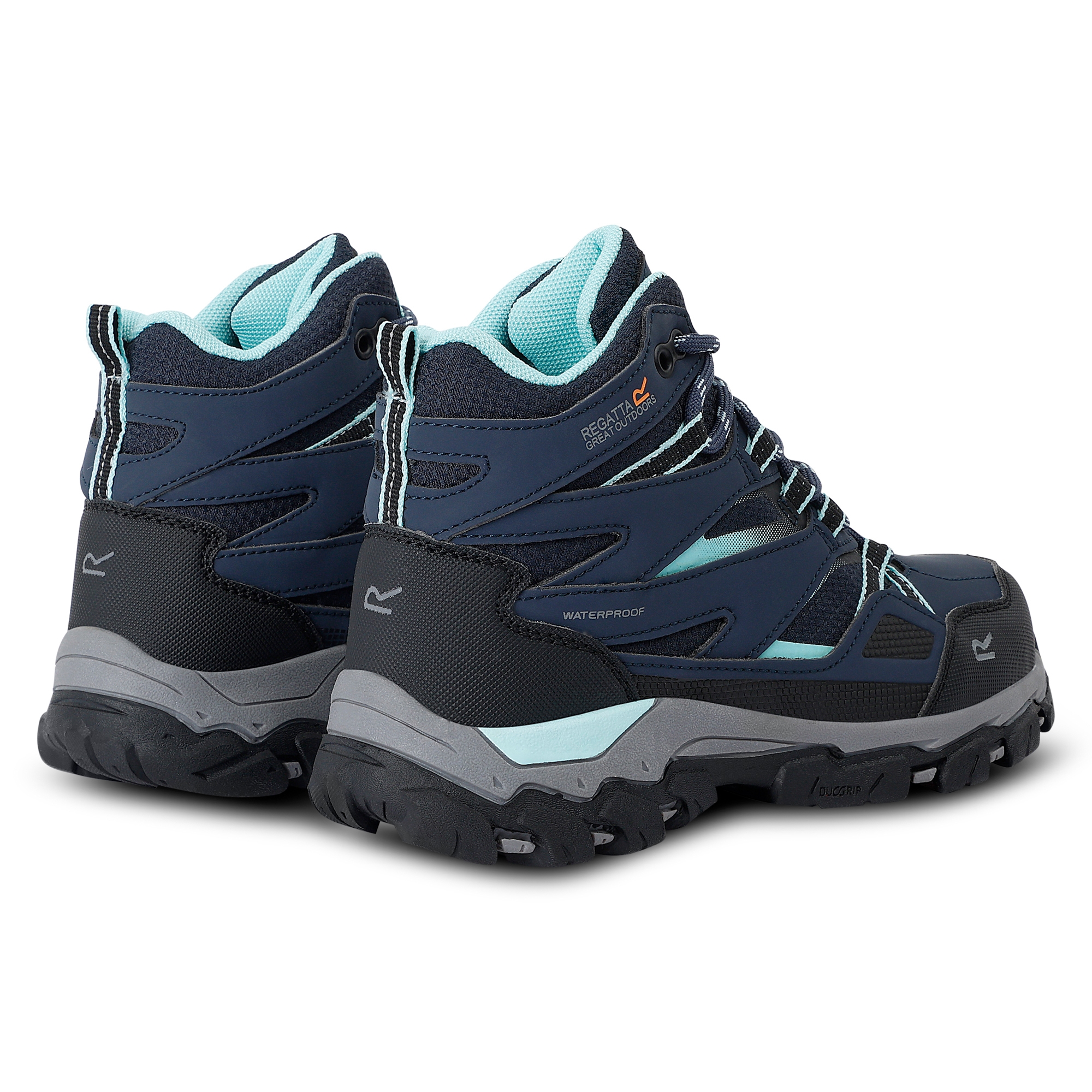 Regatta   Buty dziecięce trekkingowe z membraną Holcombe III Niebieski