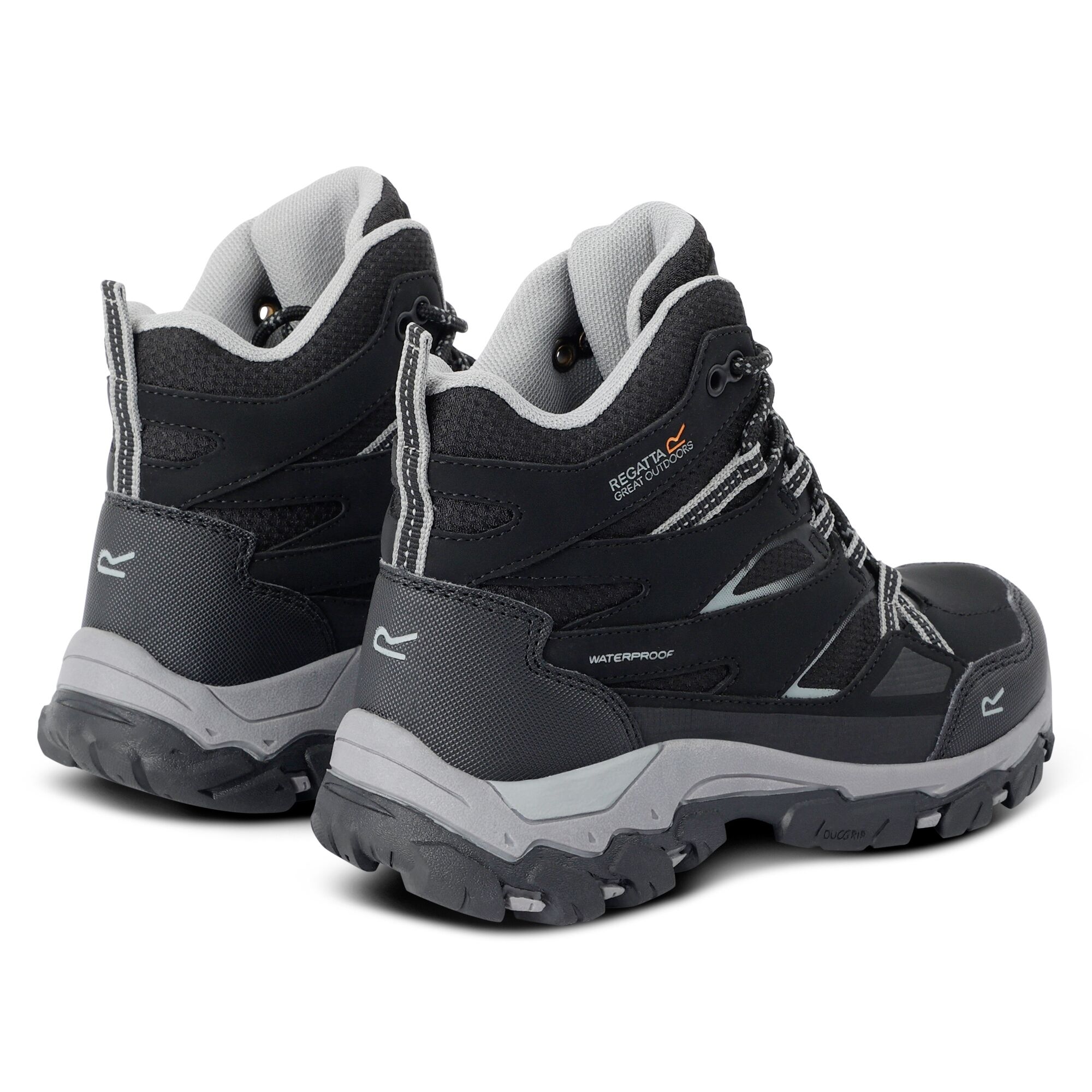 Regatta Buty dziecięce trekkingowe z membraną Holcombe III Czarny