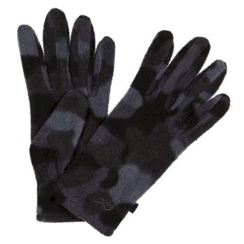 Kids' Fallon Printed Gloves Black Camo