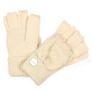 Kids' Heddie Lux Knit Gloves Light Vanilla