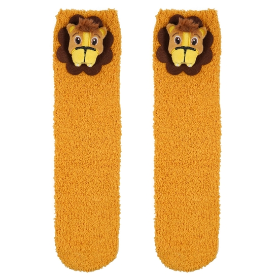 Kids Mudplay Cosy Socks Butterscotch Lion