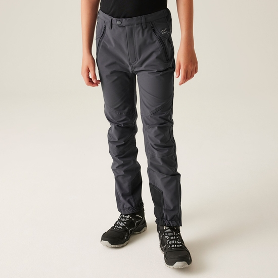 Kids' Tech Mountain Walking Trousers Seal Grey