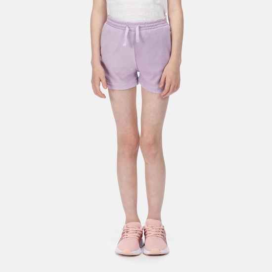 Kids' Dayana Towelling Shorts Pastel Lilac