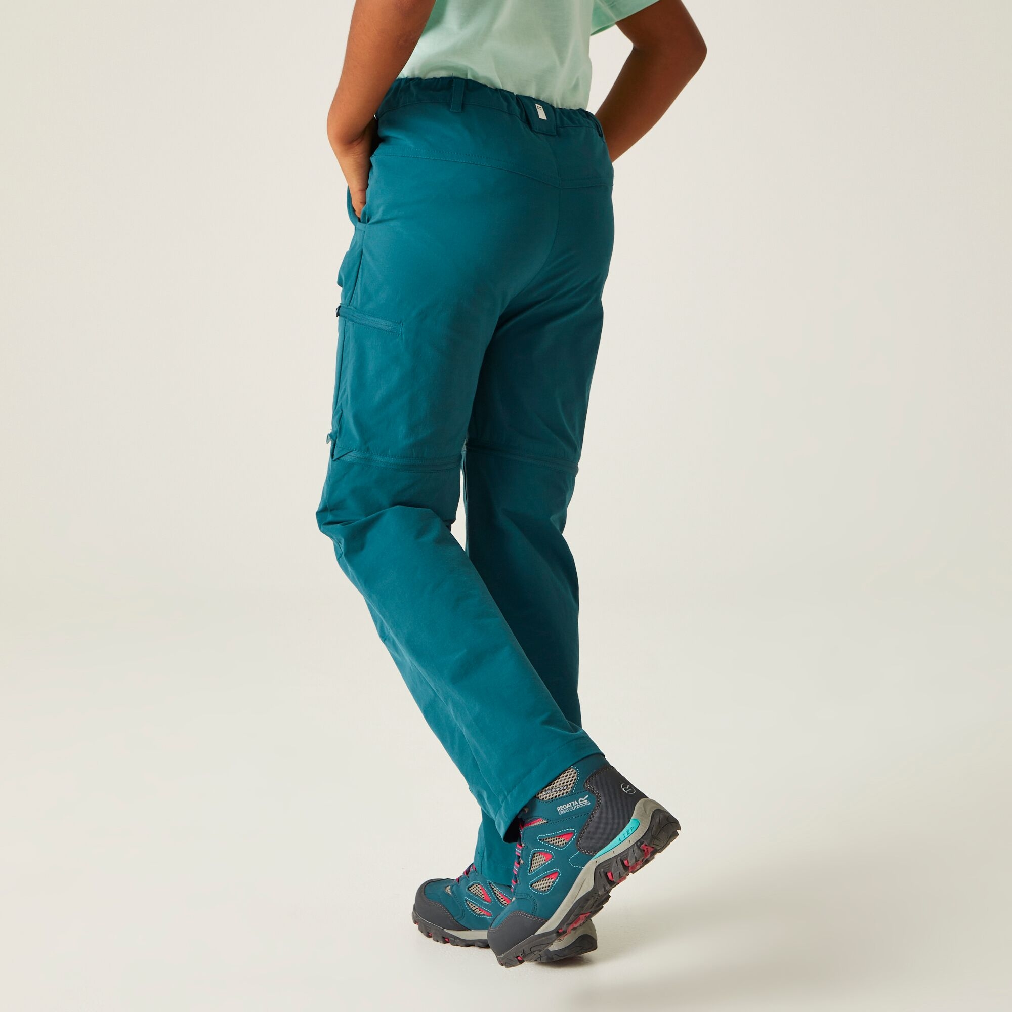 Regatta Spodnie dziecięce z odpinanymi nogawkami Jnr Highton Z/O Niebieski