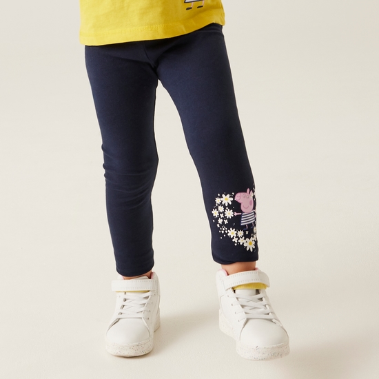 Kids' Peppa Pig Printed Leggings Maize Yellow Navy