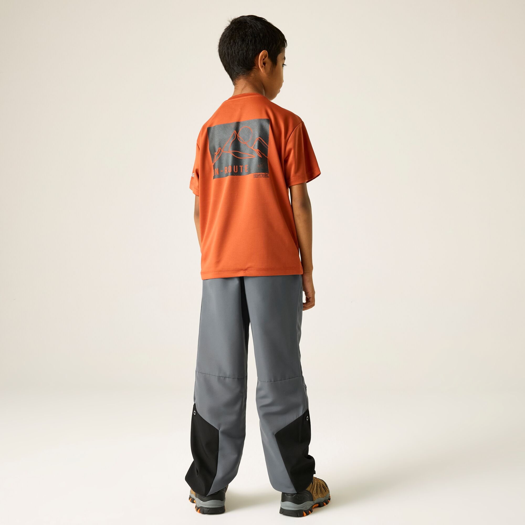 Regatta Spodnie dziecięce trekkingowe Sorcer VII Szary