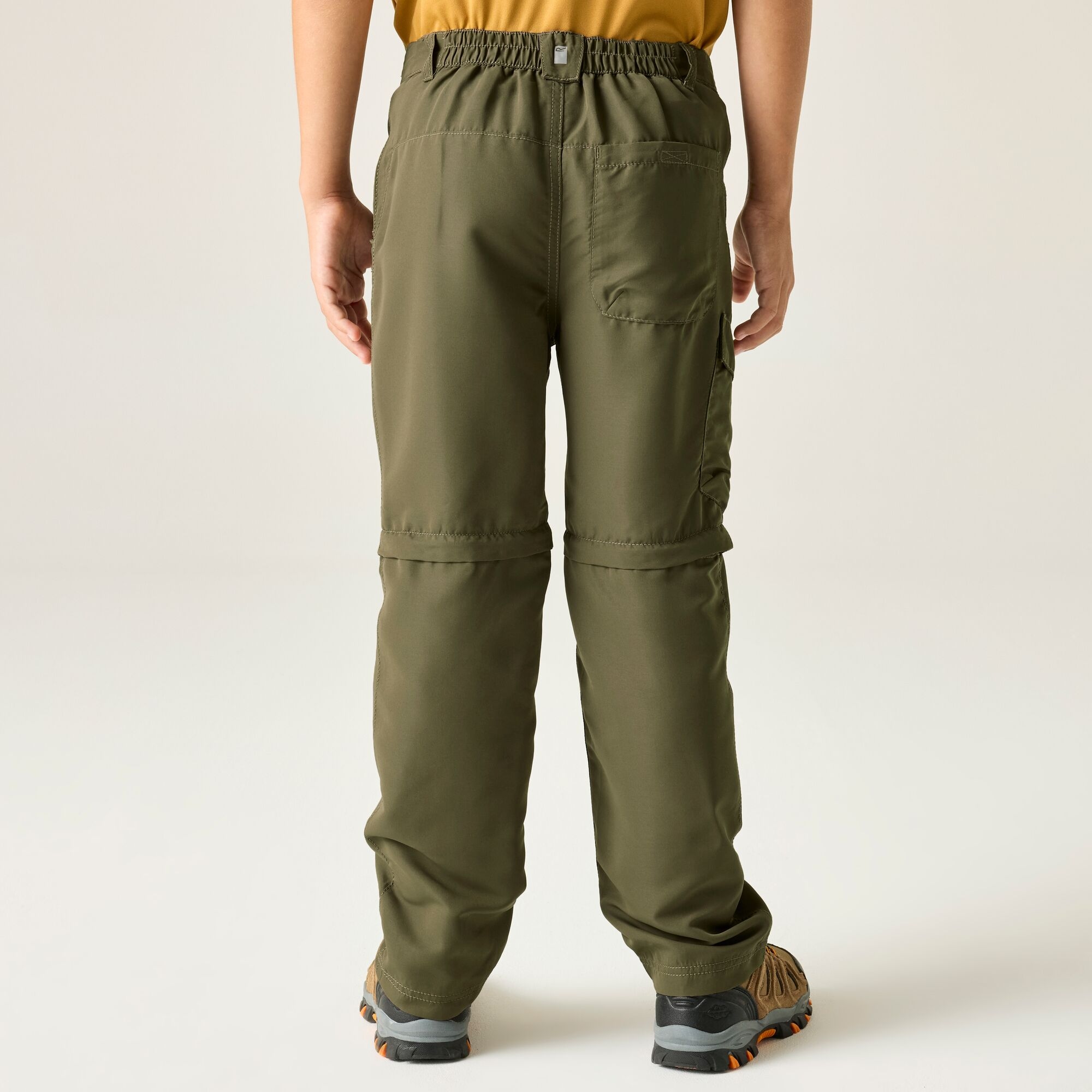 Regatta Spodnie dziecięce trekkingowe z odpinanymi nogawkami Sorcer III Brązowy