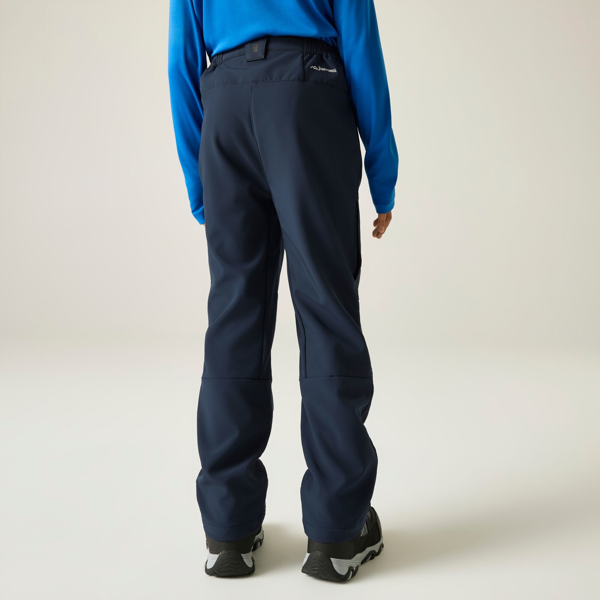 Regatta   Spodnie trekkingowe dziecięce Softshell Niebieski