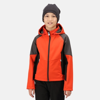 Regatta Lostock Veste Softshell Zippée Junior en Maille Stretch Extensible avec Capuche Fleece Mixte enfant Regatta Lostock Veste Softshell Zippée Junior en Maille Stretch Extensible avec Capuche Fleece Mixte enfant