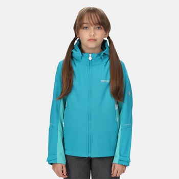 Kids' Acidity V Softshell Jacket Enamel Turquoise