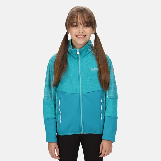 Kids' Oberon V Softshell Jacket Turquoise