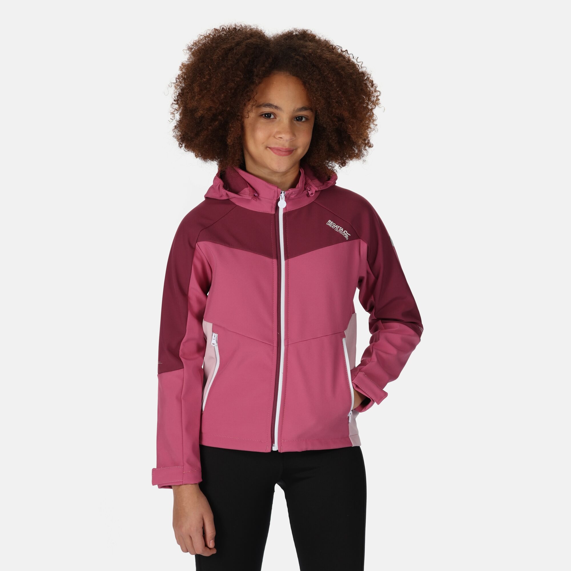 Regatta Dziecięcy Softshell Eastcott II Fioletowy, Rozmiar: 128 cm