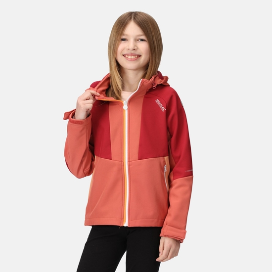 Kids' Haydenbury Softshell Jacket Mineral Red Rumba Red