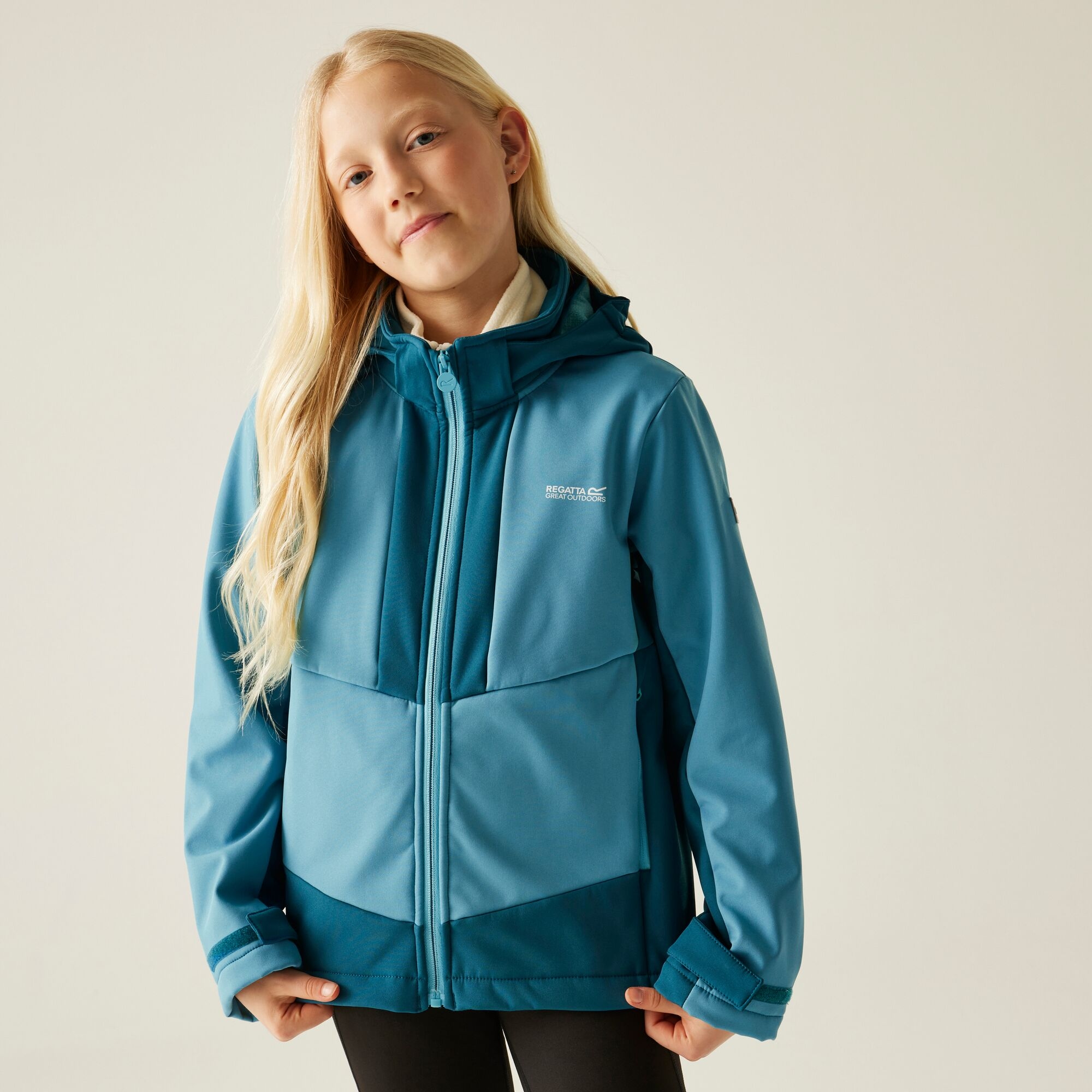 Regatta Kurtka dziecięca softshell wodoodporny Haydenbury Niebieski