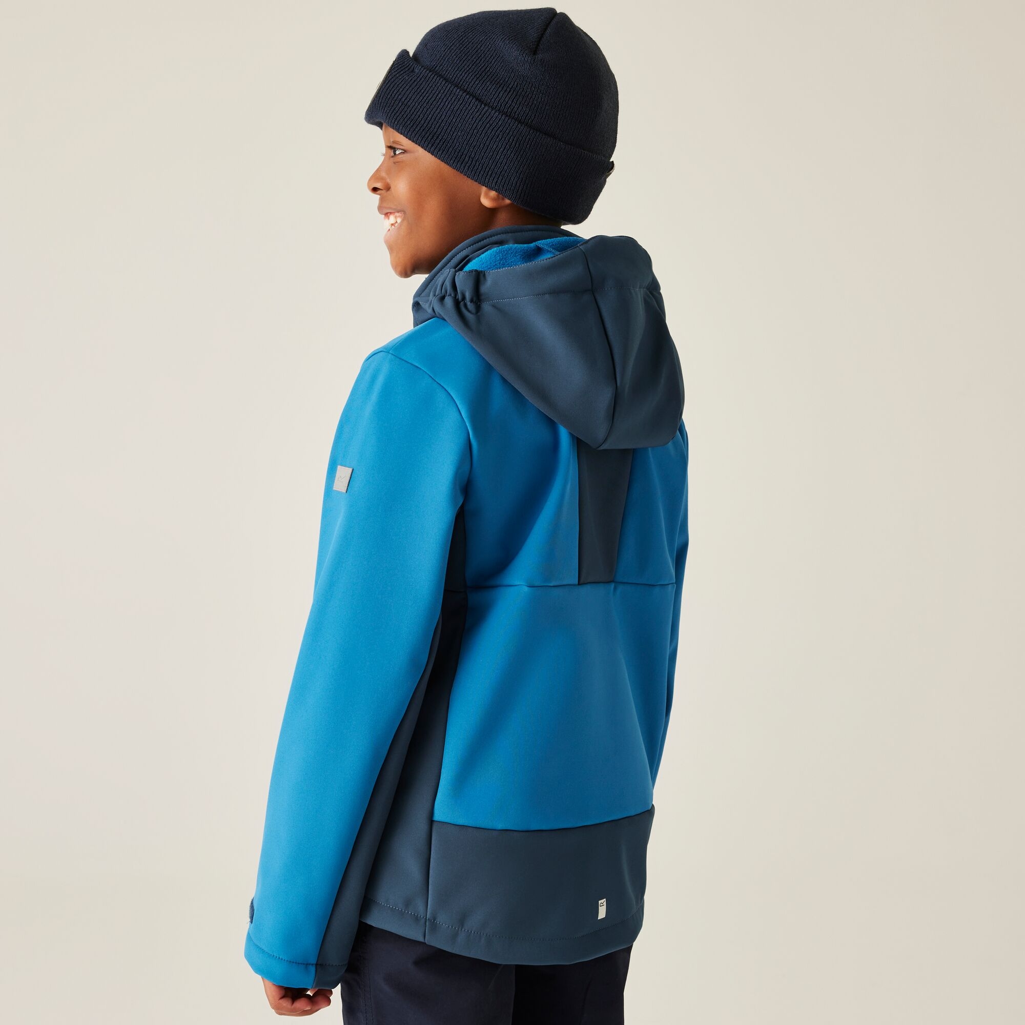 Regatta Kurtka dziecięca softshell wodoodporny Haydenbury Niebieski