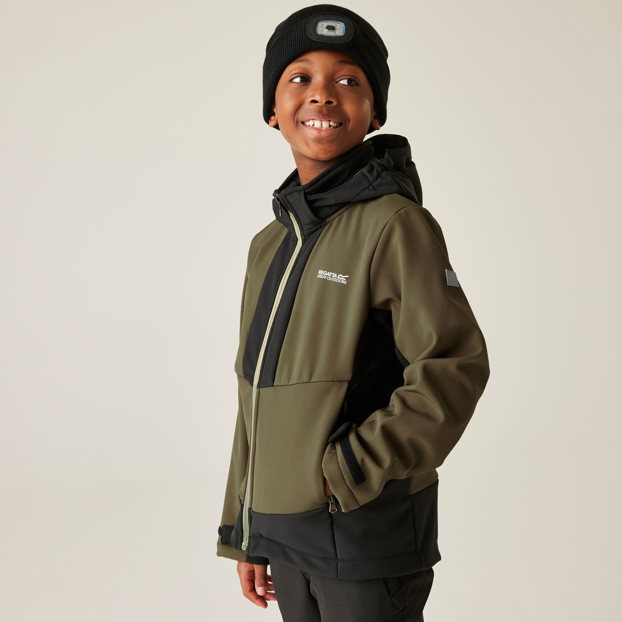 Regatta Kurtka dziecięca softshell wodoodporny Haydenbury Zielony