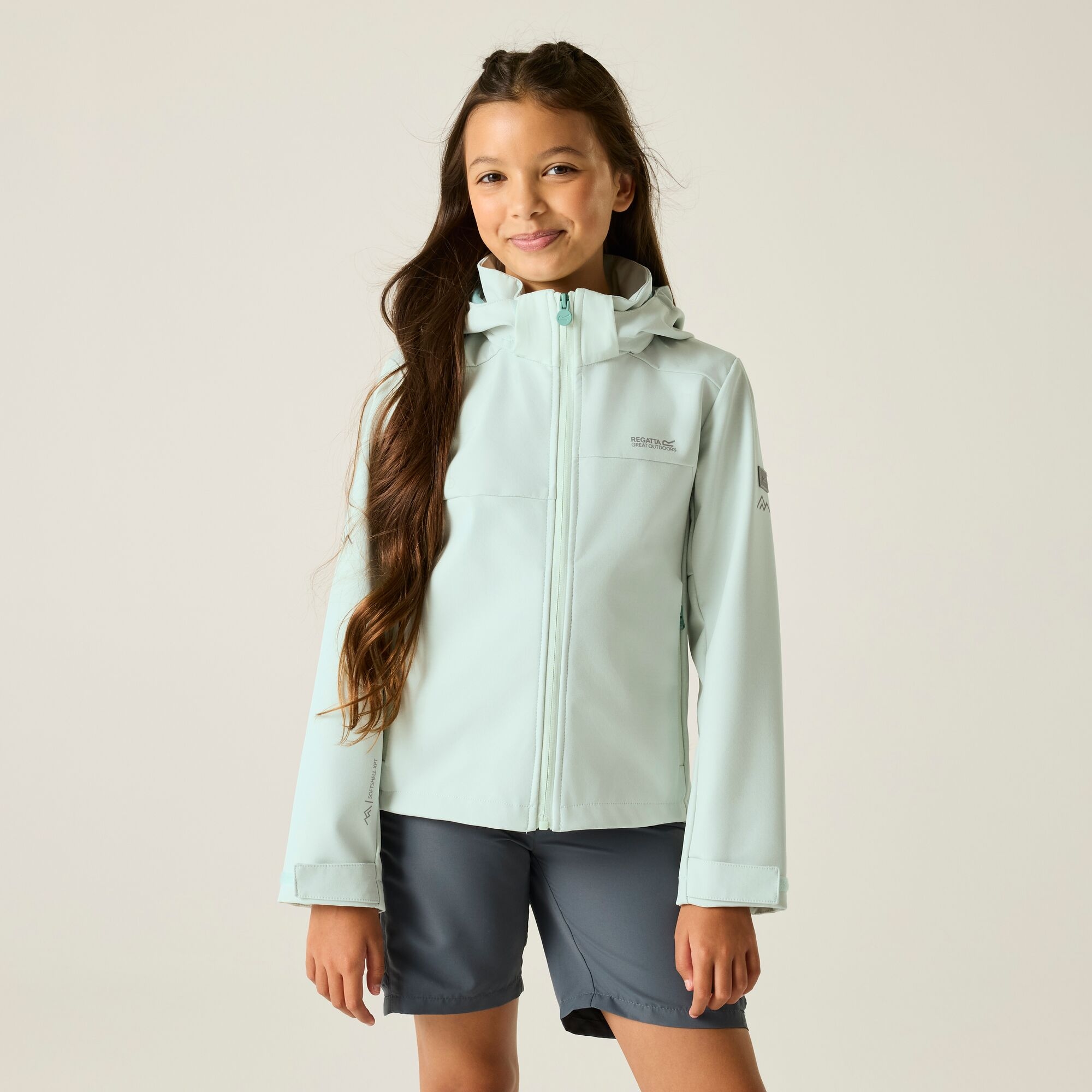Regatta   Kurtka softshell dziecięca przeciwdeszczowa Acidity Niebieski