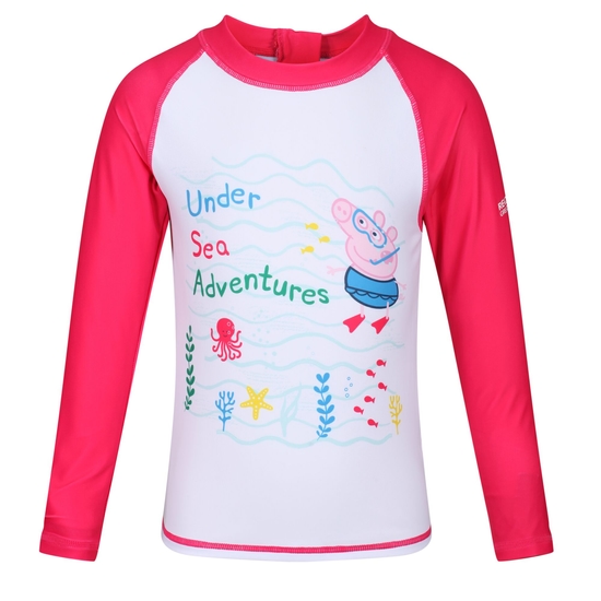 Kids' Peppa Pig Rash Suit Bright Blush