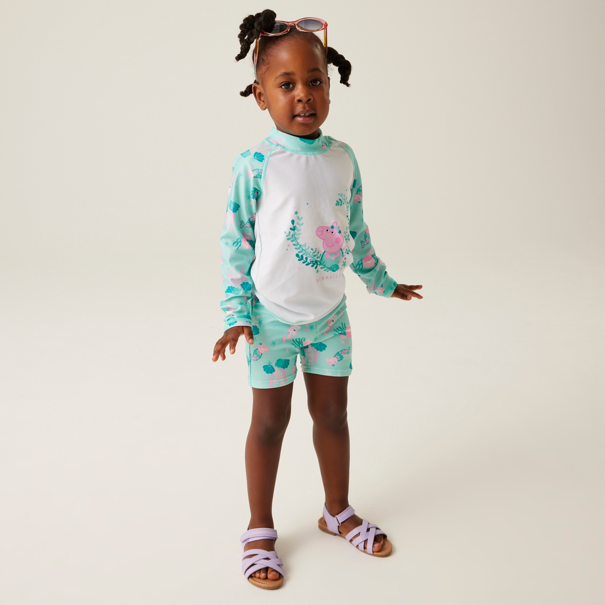 Regatta Dziecięcy zestaw kąpielowy Peppa Niebiesko-biały