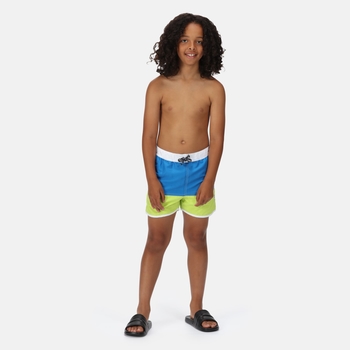 Kids' Sergio Swim Shorts Imperial Blue Bright Kiwi