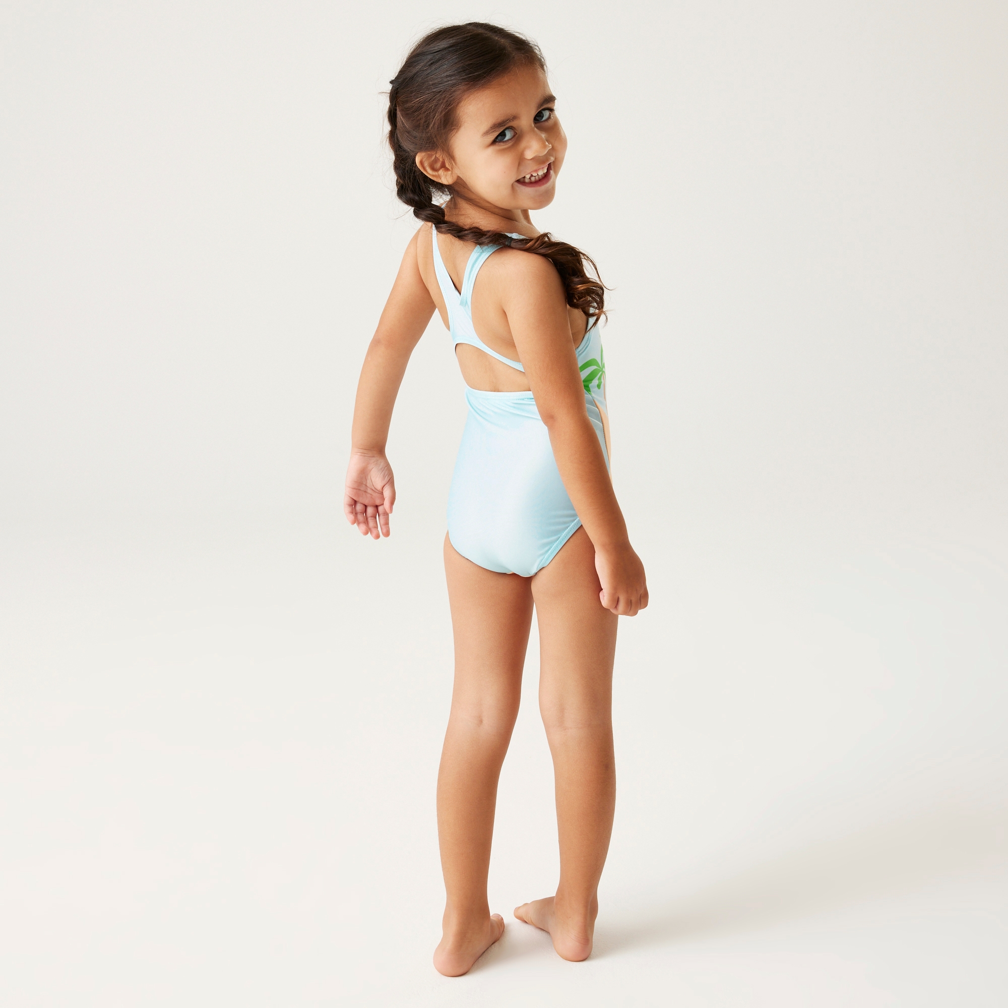 Regatta Dziecięcy strój kąpielowy jednoczęściowy Peppa Splash Niebieski