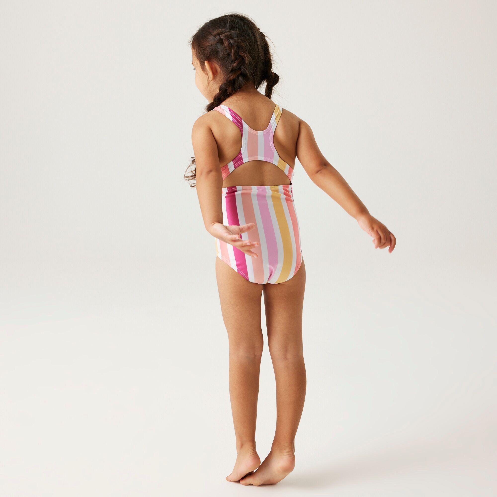 Regatta Dziecięcy strój kąpielowy jednoczęściowy Peppa Splash Paski