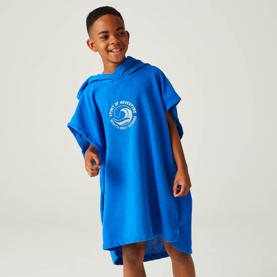 Kids' Towel Robe Oxford Blue