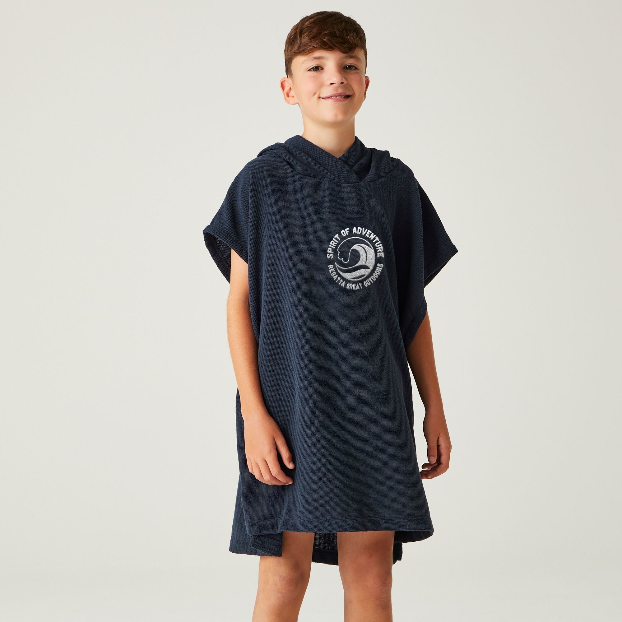 Regatta Kids’ Towel Robe - Blue Size 3-5 Years