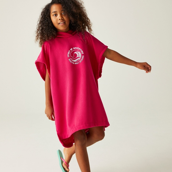 Kids' Towel Robe Pink Potion