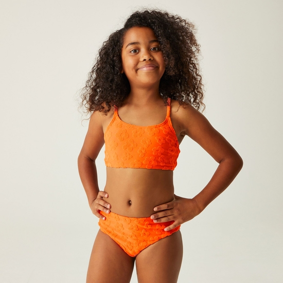 Kids' Dakaria II Bikini Set Satsuma Floral Texture