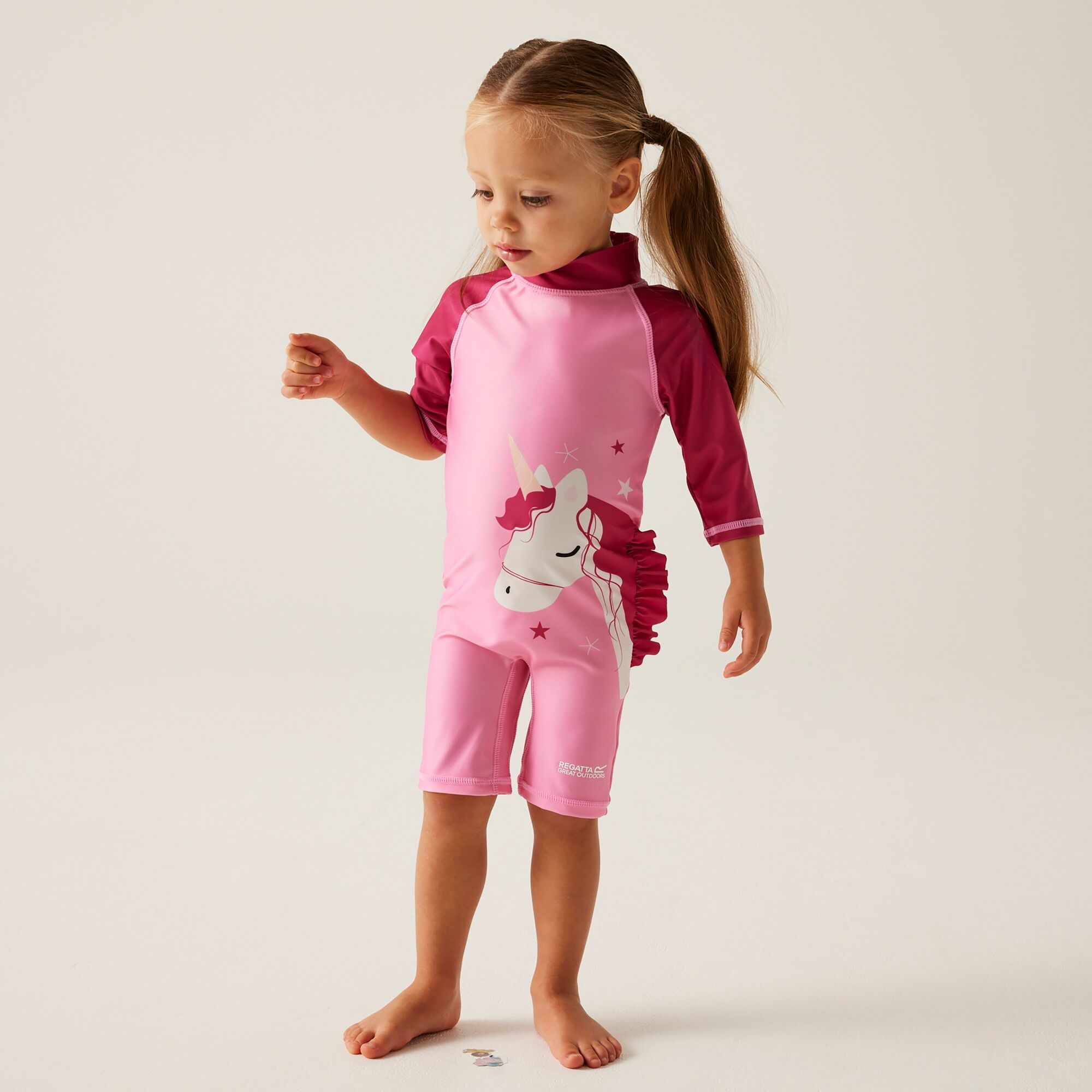 Regatta Kids’ Animal Swimsuit Size: 12-18 Months Unisex Kids Pink