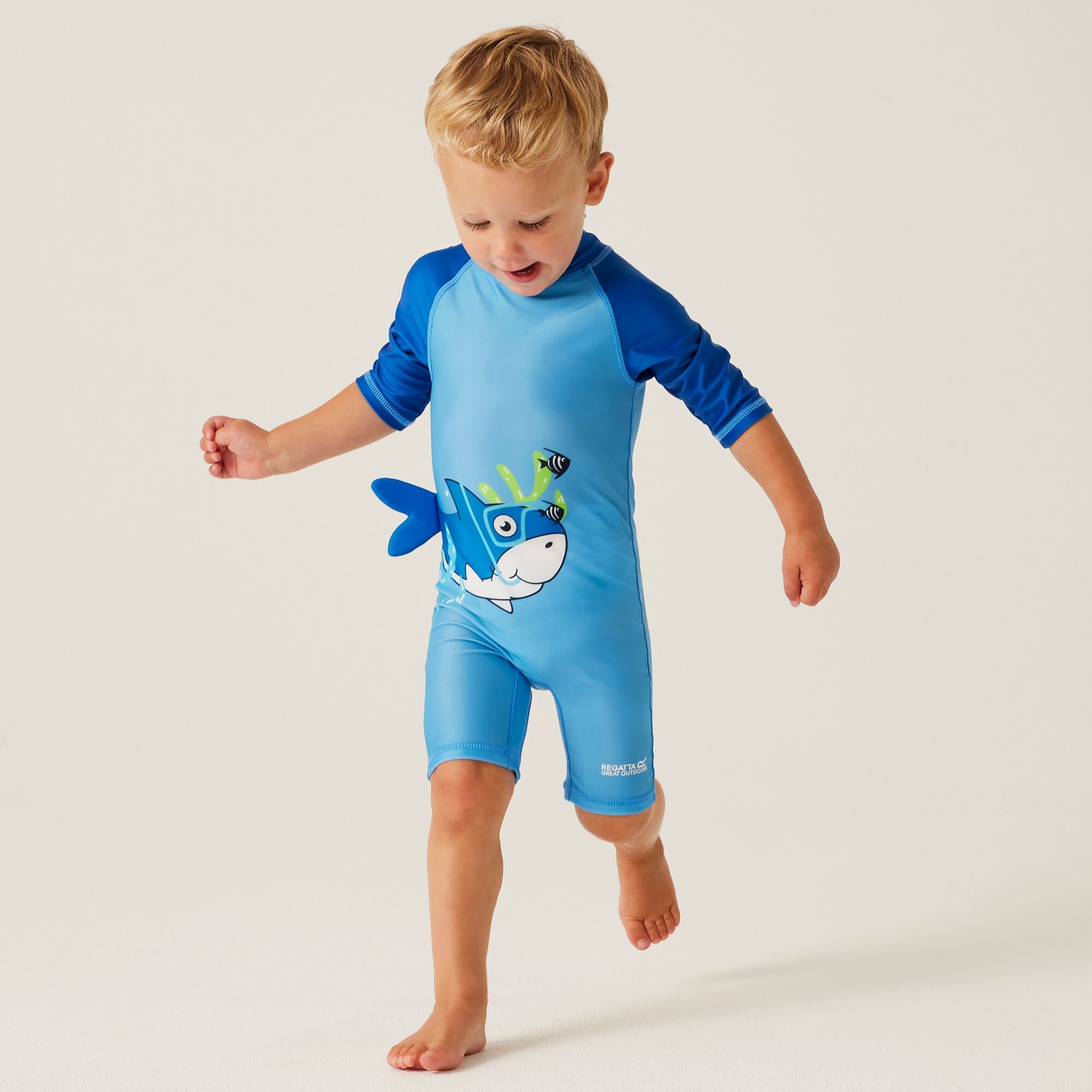 Regatta Kids’ Animal Swimsuit Size: 18-24 Months Unisex Kids Blue